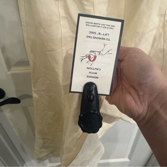 Self Portrait Cream Linen Midi Dress - Picture 12 of 15